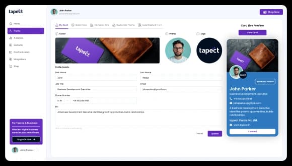 Customize Your Digital Card